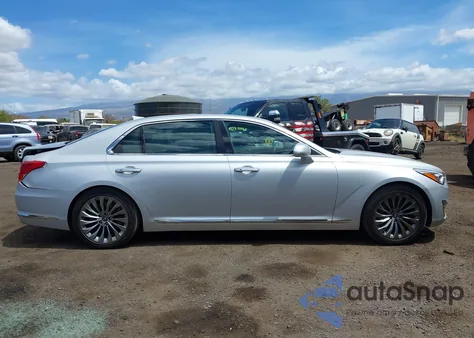 2017 Genesis G90 3.3T Premium z USA, uszkodzony, nr VIN KMHG34JA9HU024771